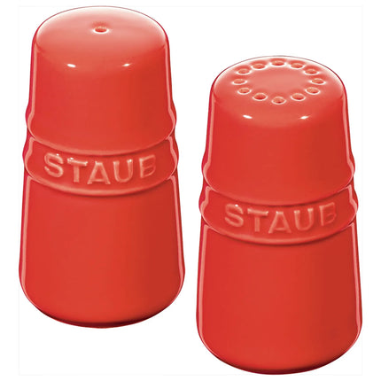 STAUB| Ceramic Salt & Pepper Shaker – Cherry Red - 70 mm Height