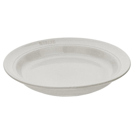 STAUB | Dining Line Ceramic Deep Plate – Ø 24 cm - White Truffle