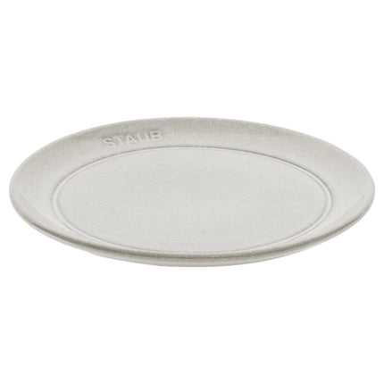 STAUB | Dining Line Ceramic Flat Plate – Ø 15 cm - White Truffle