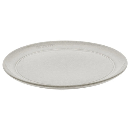 STAUB | Dining Line Ceramic Flat Plate – Ø 20 cm - White Truffle