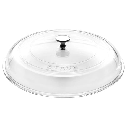 STAUB | Glass Lid – Pan Lid - Oven & Dishwasher Safe - Nickel-Plated Knob - Ø 30 cm