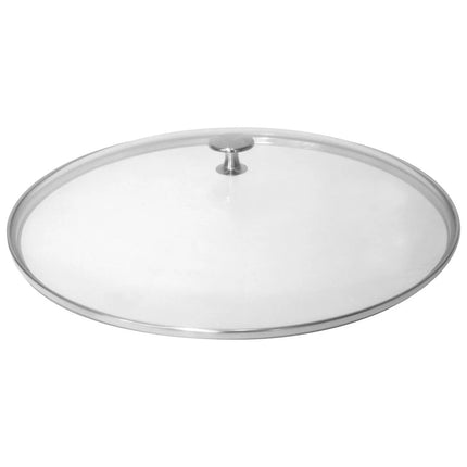 STAUB | Glass Lid – Wok Lid - Oven & Dishwasher Safe - Nickel-Plated Knob - Ø 37 cm