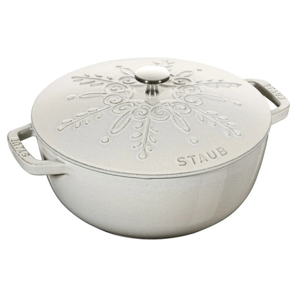 STAUB | La Marmite Enamelled Cast Iron Pot – Ø 240 mm – White Truffle
