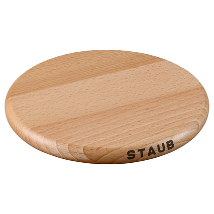 STAUB | Magnetic Beech Wood Trivet – Ø 16 cm - Brown
