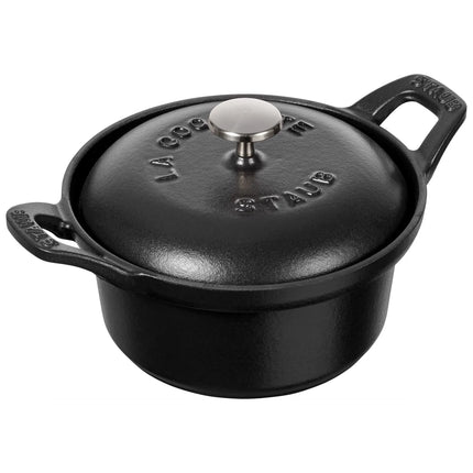 STAUB | Mini Cast Iron Cocotte – Ø 12 cm - Black - Induction, Grill & Oven