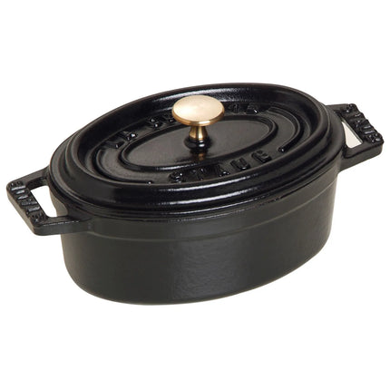 STAUB | Mini Cocotte Round Enamelled Cast Iron Casserole Dish – Ø 110 mm – Black