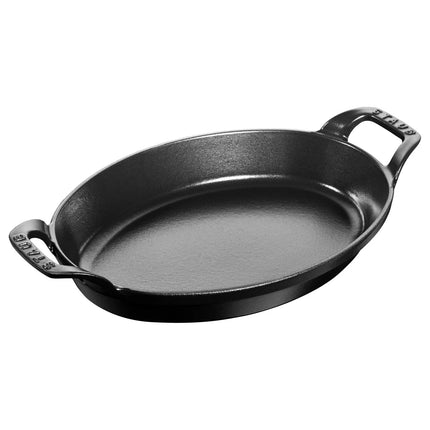 STAUB | Oval Cast Iron Baking Dish – 280 mm - Black - Grill Compatible