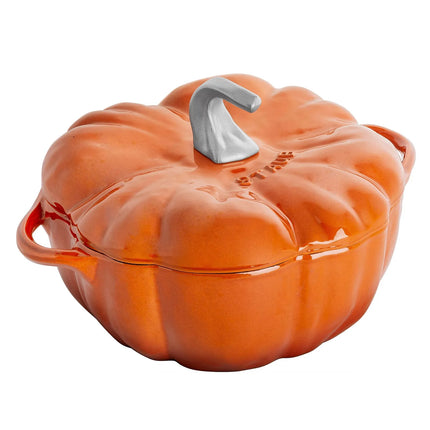 STAUB | Pumpkin Cocotte Enamelled Cast Iron Casserole Dish – Ø 240 mm – Cinnamon