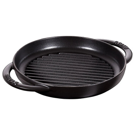 STAUB | Pure Grill Round Cast Iron Grill Pan – Ø23 cm - Black