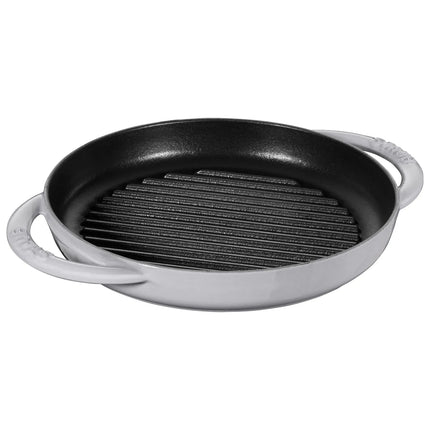 STAUB | Pure Grill Round Cast Iron Grill Pan – Ø23 cm - Graphite Grey