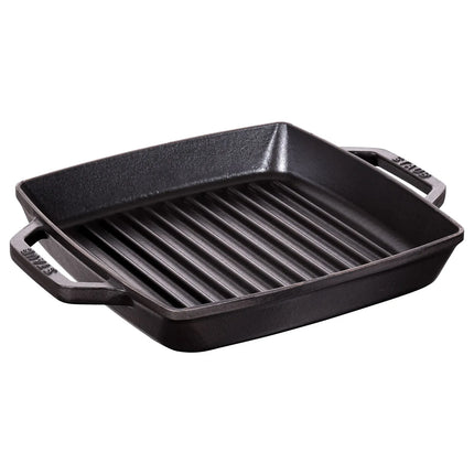 STAUB | Pure Grill Square Cast Iron Grill Pan – 23x23 cm - Black - Non-Stick Interior