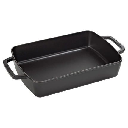 STAUB | Rectangular Cast Iron Baking Dish – 300x200 mm - Black - Grill & Oven