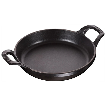 STAUB | Round Cast Iron Baking Dish – Ø 20 cm - Black - Stackable, Grill/Oven
