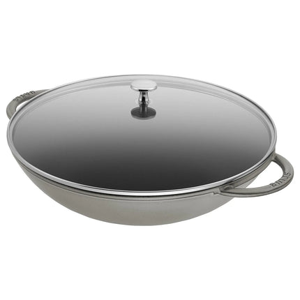STAUB | Round Cast Iron Serving Dish – Ø 37 cm - Graphite Grey