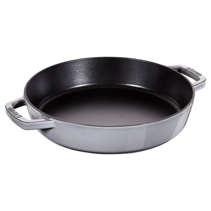 STAUB| Round Enameled Cast Iron Skillet Frying Pan – No Pour Spout