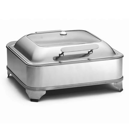 Tablecraft CW40162 Two-Thirds Size Electric Chafer w/ Hinged Lid, Stainless Steel