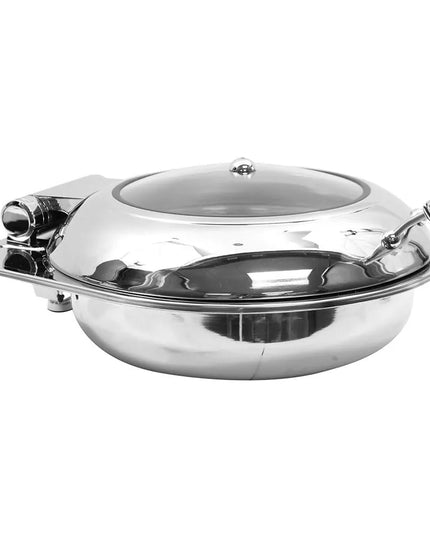 Tablecraft CW40165 Round Chafer w/ Hinged Lid & Induction Heat