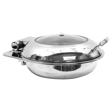 Tablecraft CW40165 Round Chafer w/ Hinged Lid & Induction Heat
