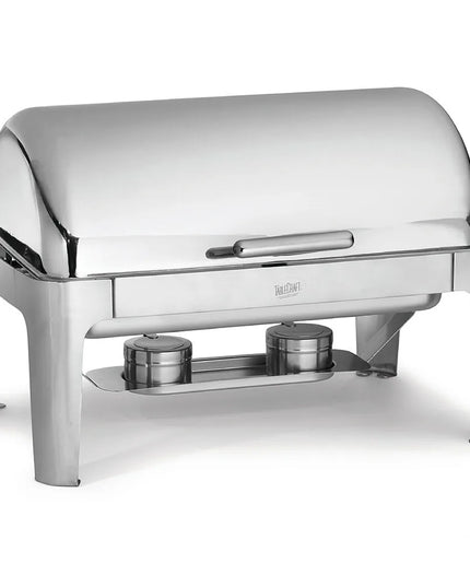 Tablecraft CW40167 Full Size Chafer w/ Roll-Top Lid & Chafing Fuel Heat