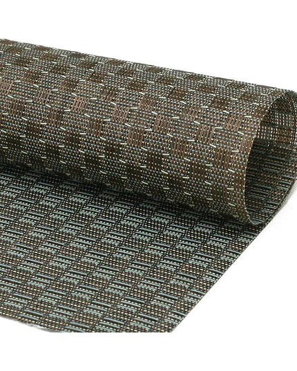 Tấm Lót Bàn Chữ Nhật Front Of The House XPM084GOV83 Màu Đồng Nâu 35.6 x 27.9 cm Vinyl Dệt Metroweave®