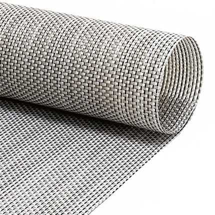 Tấm Lót Bàn Chữ Nhật Front of the House XPM098GYV83 Màu Xám 40.6 x 30.5 cm, Vinyl Dệt Metroweave®