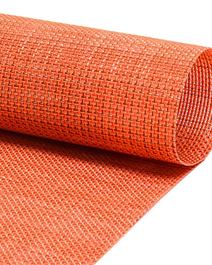 Tấm Lót Bàn Chữ Nhật Front of the House XPM099ORV83 Màu Cam Apricot 40.6 x 30.5 cm, Vinyl Dệt Metroweave®