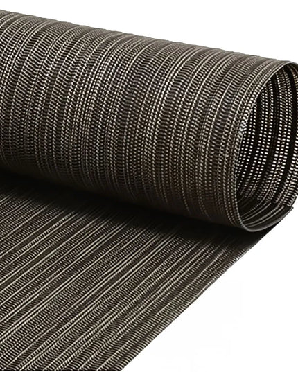 Tấm Lót Bàn Chữ Nhật Front of the House XPM108BKV83 Màu Carbon 40.6 x 30.5 cm, Vinyl Dệt Metroweave®