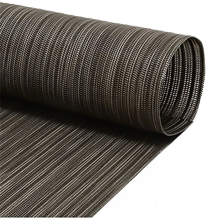 Tấm Lót Bàn Chữ Nhật Front of the House XPM108BKV83 Màu Carbon 40.6 x 30.5 cm, Vinyl Dệt Metroweave®