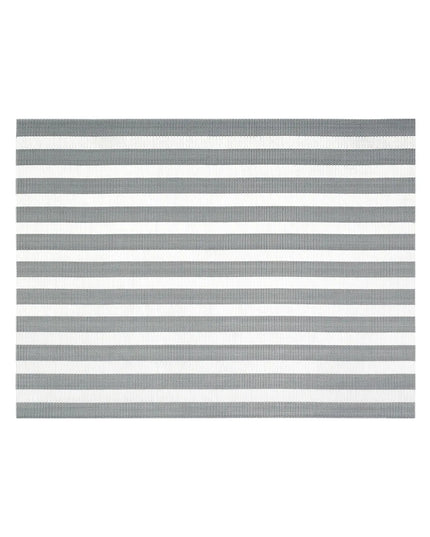 Tấm Lót Bàn Chữ Nhật Front of the House XPM111SIV83 Màu Bạc 40.6 x 30.5 cm, Vinyl Dệt Metroweave®