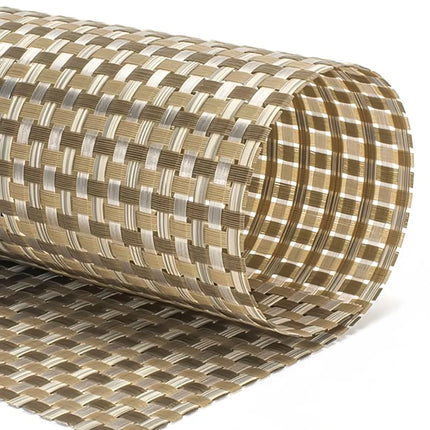 Tấm Lót Bàn Chữ Nhật Front of the House XPM117TAV83 Màu Nâu Tan 40.6 x 30.5 cm, Vinyl Dệt Metroweave®