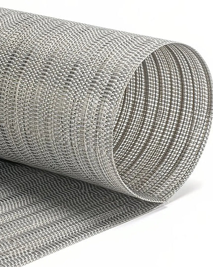 Tấm Lót Bàn Chữ Nhật Front of the House XPM120GYV83 Màu Xám 40.6 x 30.5 cm, Vinyl Dệt Metroweave®