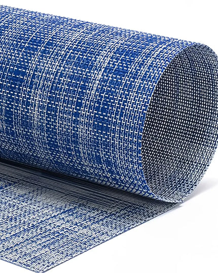 Tấm Lót Bàn Chữ Nhật Front of the House XPM123BLV83 Màu Xanh Cobalt 40.6 x 30.5 cm, Vinyl Dệt Metroweave®
