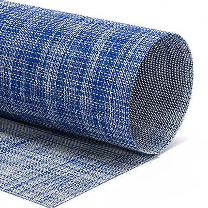 Tấm Lót Bàn Chữ Nhật Front of the House XPM123BLV83 Màu Xanh Cobalt 40.6 x 30.5 cm, Vinyl Dệt Metroweave®