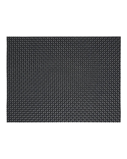 Tấm Lót Bàn Chữ Nhật Màu Đen Front of the House XPM035BKV83 40.6 x 30.5 cm, Vinyl Dệt, Metroweave®