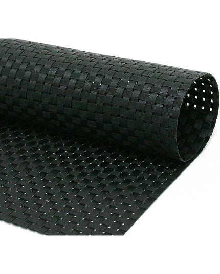 Tấm Lót Bàn Chữ Nhật Màu Đen Front of the House XPM037BKV83 35.6 x 27.9 cm, Vinyl Dệt, Metroweave®
