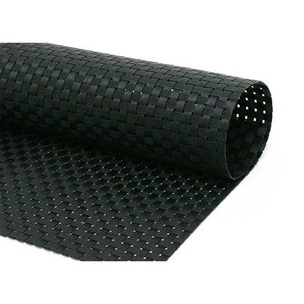 Tấm Lót Bàn Chữ Nhật Màu Đen Front of the House XPM037BKV83 35.6 x 27.9 cm, Vinyl Dệt, Metroweave®