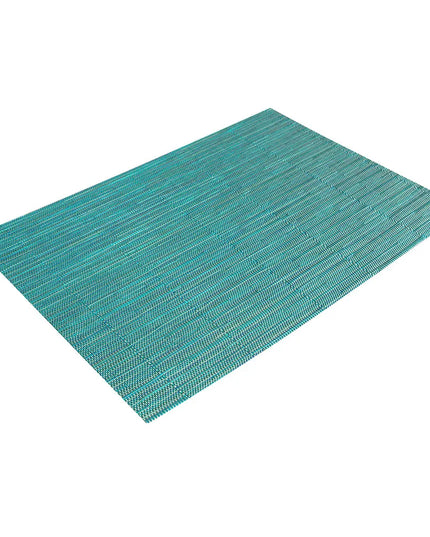 Tấm Lót Bàn Chữ Nhật Màu Xanh Ngọc Aqua Risch GA-7002 40.6 x 30.5 cm, Vinyl Dệt