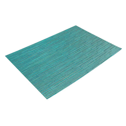 Tấm Lót Bàn Chữ Nhật Màu Xanh Ngọc Aqua Risch GA-7002 40.6 x 30.5 cm, Vinyl Dệt