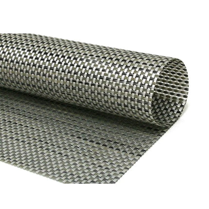 Tấm Lót Bàn Hình Chữ Nhật Front of the House RTL004SIV83 Màu Bạc 61 x 41.3 cm, Vinyl Dệt, Metroweave®