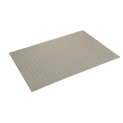 Tấm Lót Bàn Hình Chữ Nhật Risch GA-2004 Màu Taupe Ánh Kim 40.6 x 30.5 cm, Vinyl Dệt