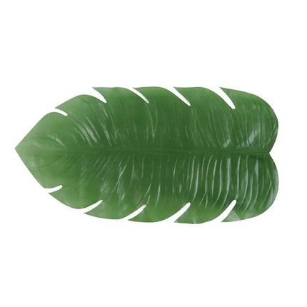 Tấm Lót Bàn Hình Lá Màu Xanh Lá Front of the House XRU004GRV80 76.2 x 40.6 cm, Nhựa