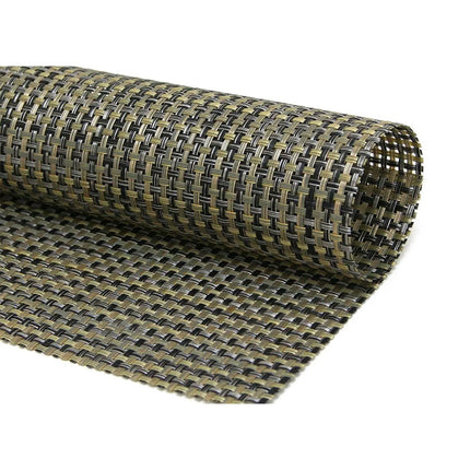 Tấm Lót Bàn Vuông Front of the House XPM051GOV83 Màu Vàng Gold 35.6 x 33 cm, Vinyl Dệt Metroweave®