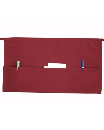 Tạp Dề Ngang Lưng Winco WA-1221R 55.2 x 31.8 cm, Poly-Cotton, Đỏ Burgundy