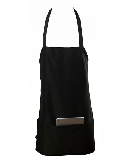 Tạp Dề Yếm Chef Revival 602BAFH-BK 64 x 71 cm Poly-Cotton Đen