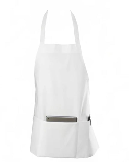 Tạp Dề Yếm Chef Revival 602BAFH-WH 63.5 x 71.1 cm, Poly-Cotton, Trắng