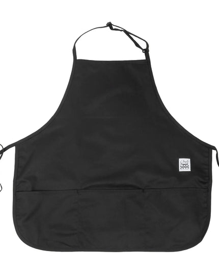 Tạp Dề Yếm Chef Revival 612BAFH-BK 68.6 x 71.1 cm, Poly-Cotton, Đen
