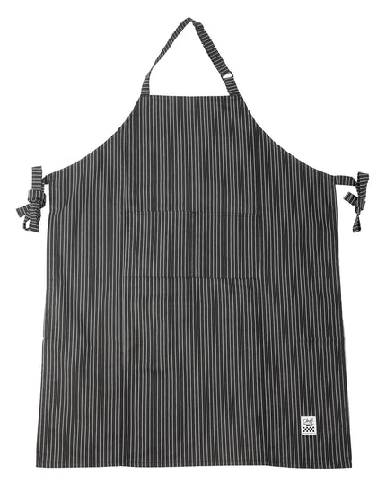 Tạp Dề Yếm Chef Revival 619BA-WS 97 x 74 cm Poly-Cotton Kẻ Sọc Trắng Đen