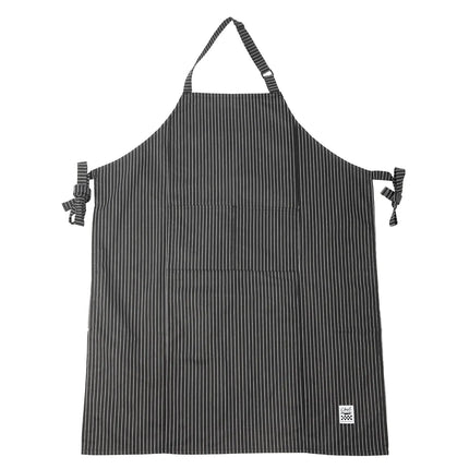 Tạp Dề Yếm Chef Revival 619BA-WS 97 x 74 cm Poly-Cotton Kẻ Sọc Trắng Đen