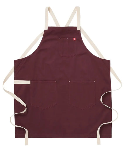 Tạp Dề Yếm Chéo Lưng Hedley & Bennett HB001675 83.8 x 76.2 cm, Cotton, Đỏ House Red