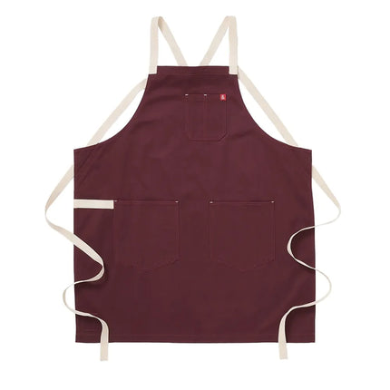 Tạp Dề Yếm Chéo Lưng Hedley & Bennett HB001675 83.8 x 76.2 cm, Cotton, Đỏ House Red